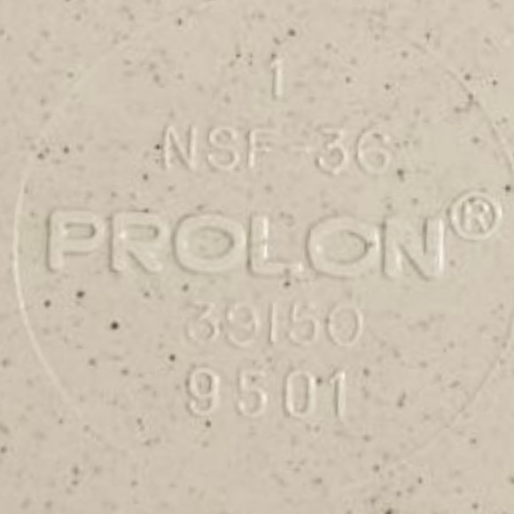 Vintage Prolon Melamine Plates Set of 7 Beige Speckled Red Brown Stripe 9" USA - Picture 4 of 4